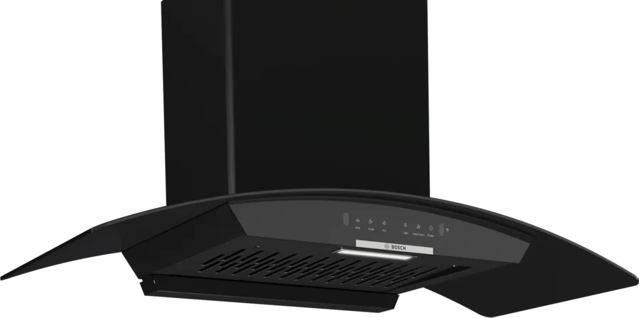 Series 4 Wall-Mounted Cooker Hood Curve-90 cm Black	​