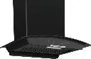 Series 4 Wall-Mounted Cooker Hood Curve-60 cm Black